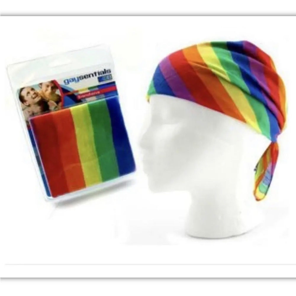 Rainbow Pride Bandana 21" Square NWT Gaysentials